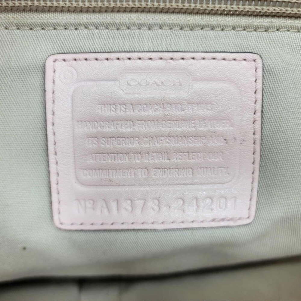Coach Leather Women's Handbag in Pale Pink Color (Misty Rose) - Picture 13 of 14